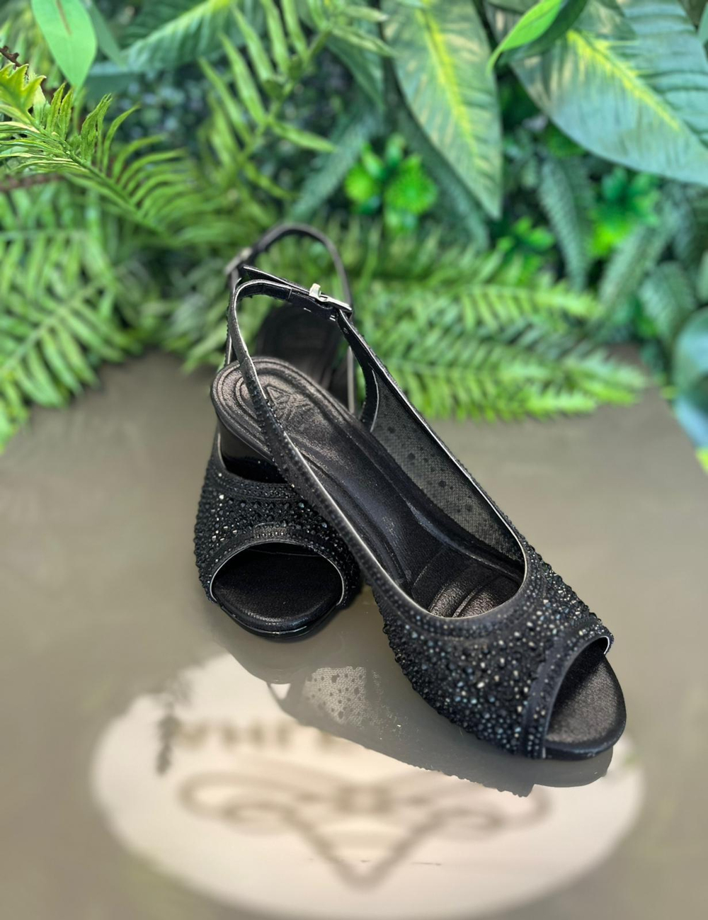 083 CODE CHAUSSURES DE SOIRÉE À TALON ÉPAIS