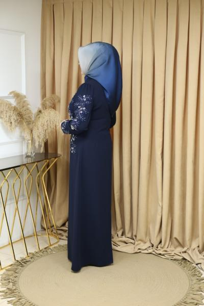 1680 CODE GUIPURE DETAILED DRESS