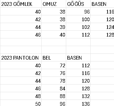 2023 KOD GÖMLEK YAKA PANTOLONLU TAKIM