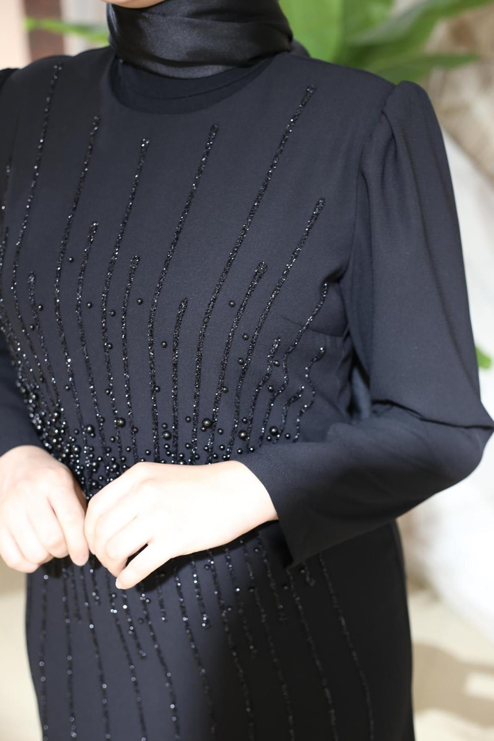 2101 CODE DRESS WITH CAST STONES