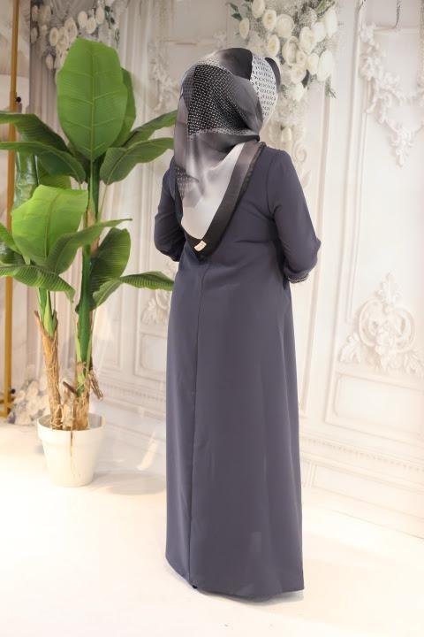 2512 CODE ABAYA EN PIERRE À COL ROND