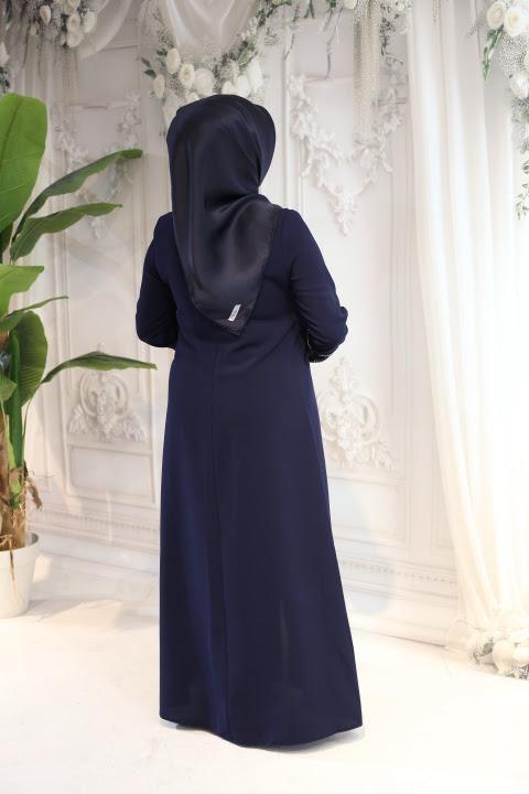 2512 CODE ABAYA EN PIERRE À COL ROND