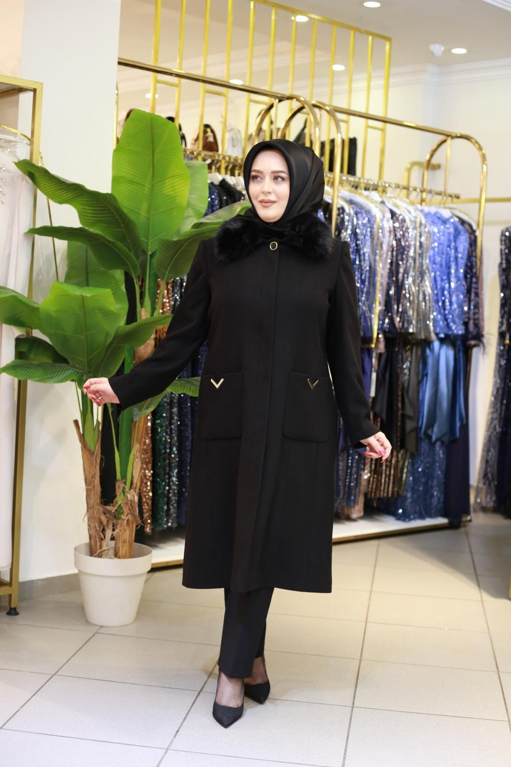 3321 CODE KUNSTPELZ KURZMANTEL