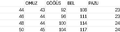 3560 KOD ÇITÇITLI TUNİK