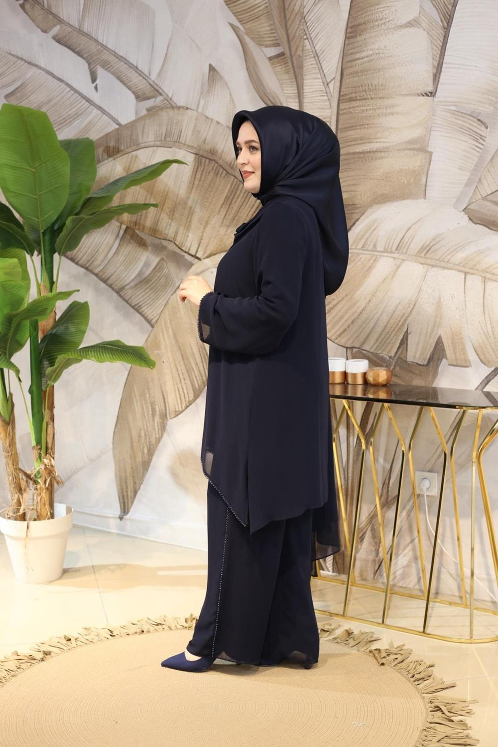 5078 CODE CHIFFON PANTS SUIT