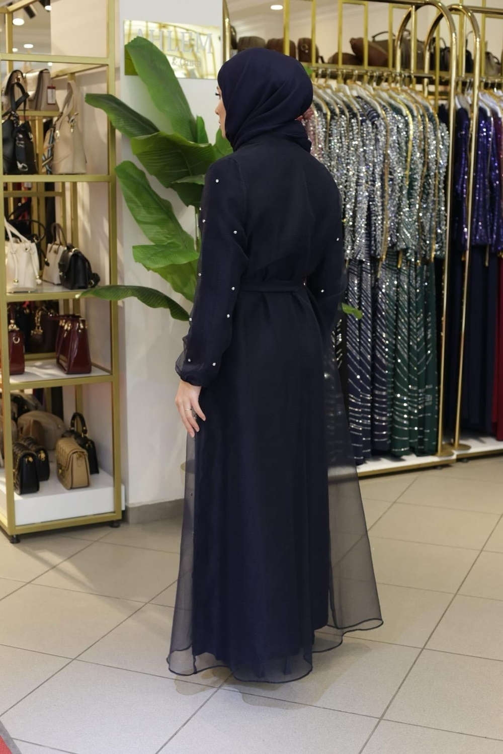 DALYA TAŞLI ABAYA TAKIM 5210 KOD