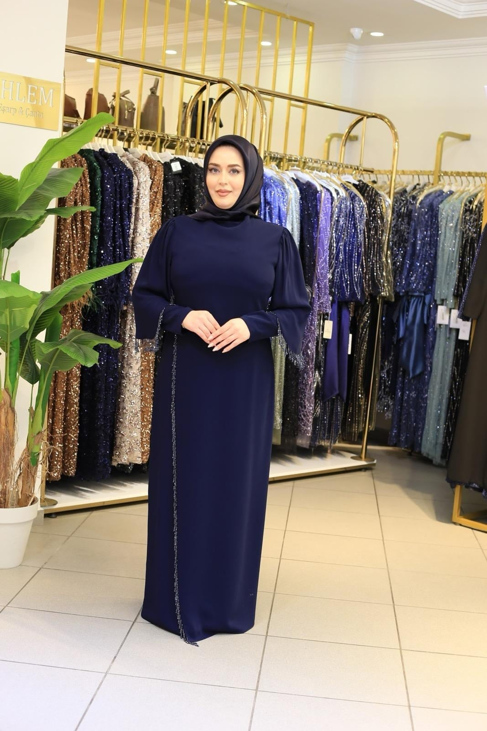 5229 CODE ARM VALONLU PÜSKÜL KLEID