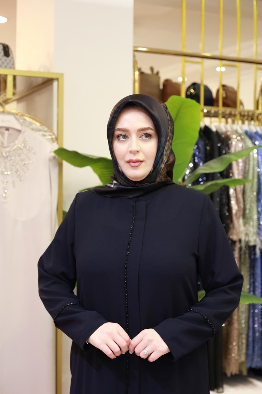 5608 КОД ARABIYE ПЕРЕДНИЕ ПЛИССИРОВАННЫЕ АБАЙИ