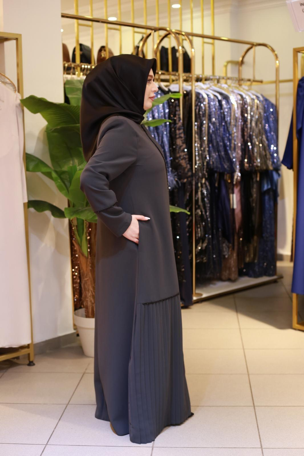 5608 КОД ARABIYE ПЕРЕДНИЕ ПЛИССИРОВАННЫЕ АБАЙИ