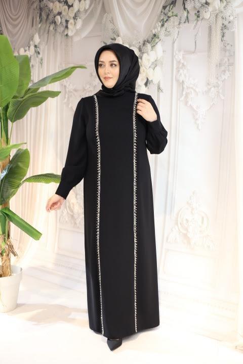 5702 CODE STREIFEN STEIN KLEID