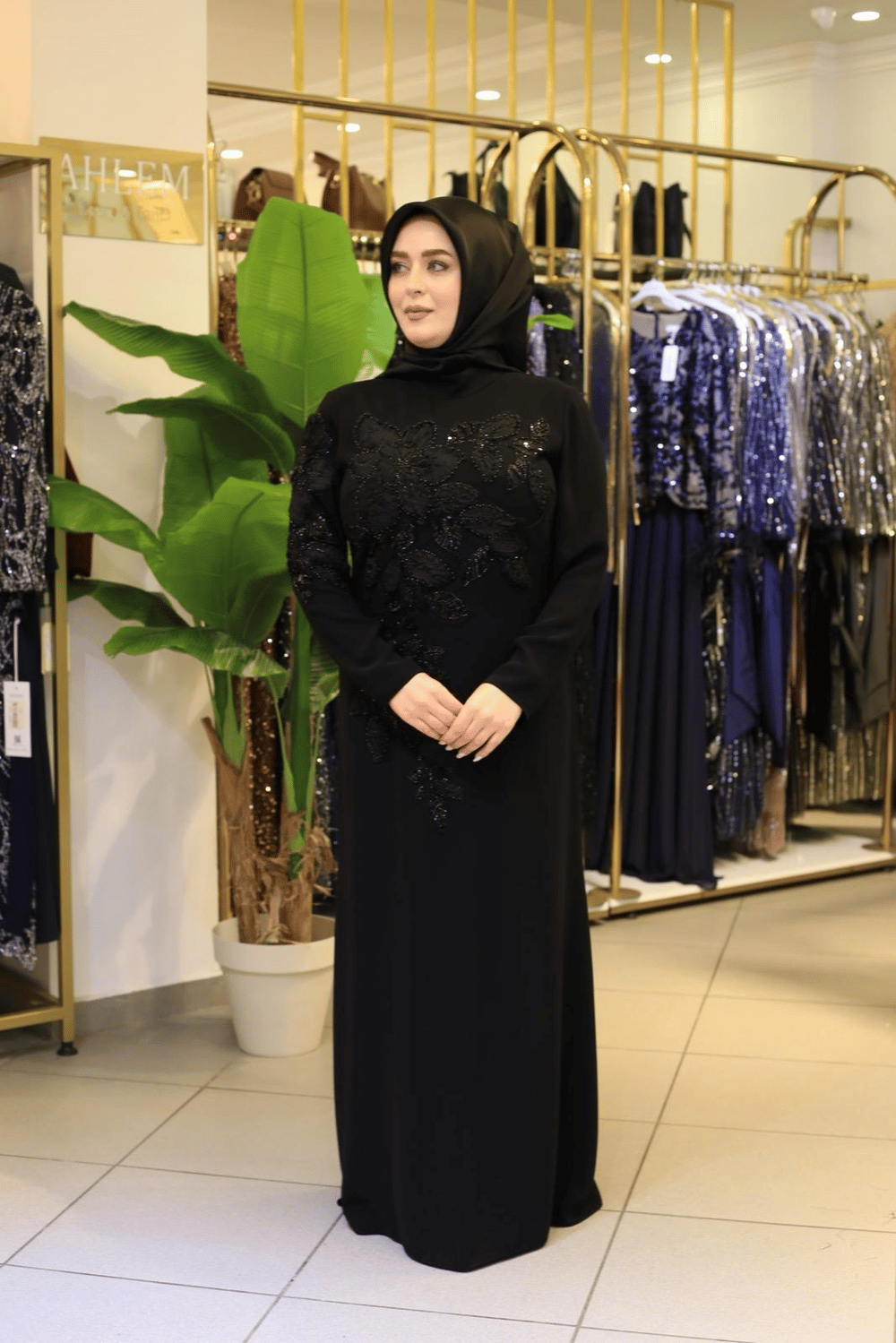7230 CODE RELIEF BLUMENKLEID