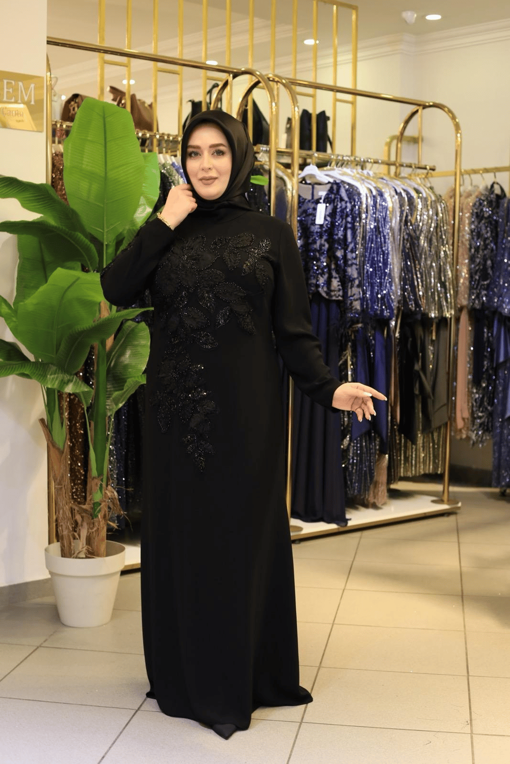 7230 CODE RELIEF BLUMENKLEID