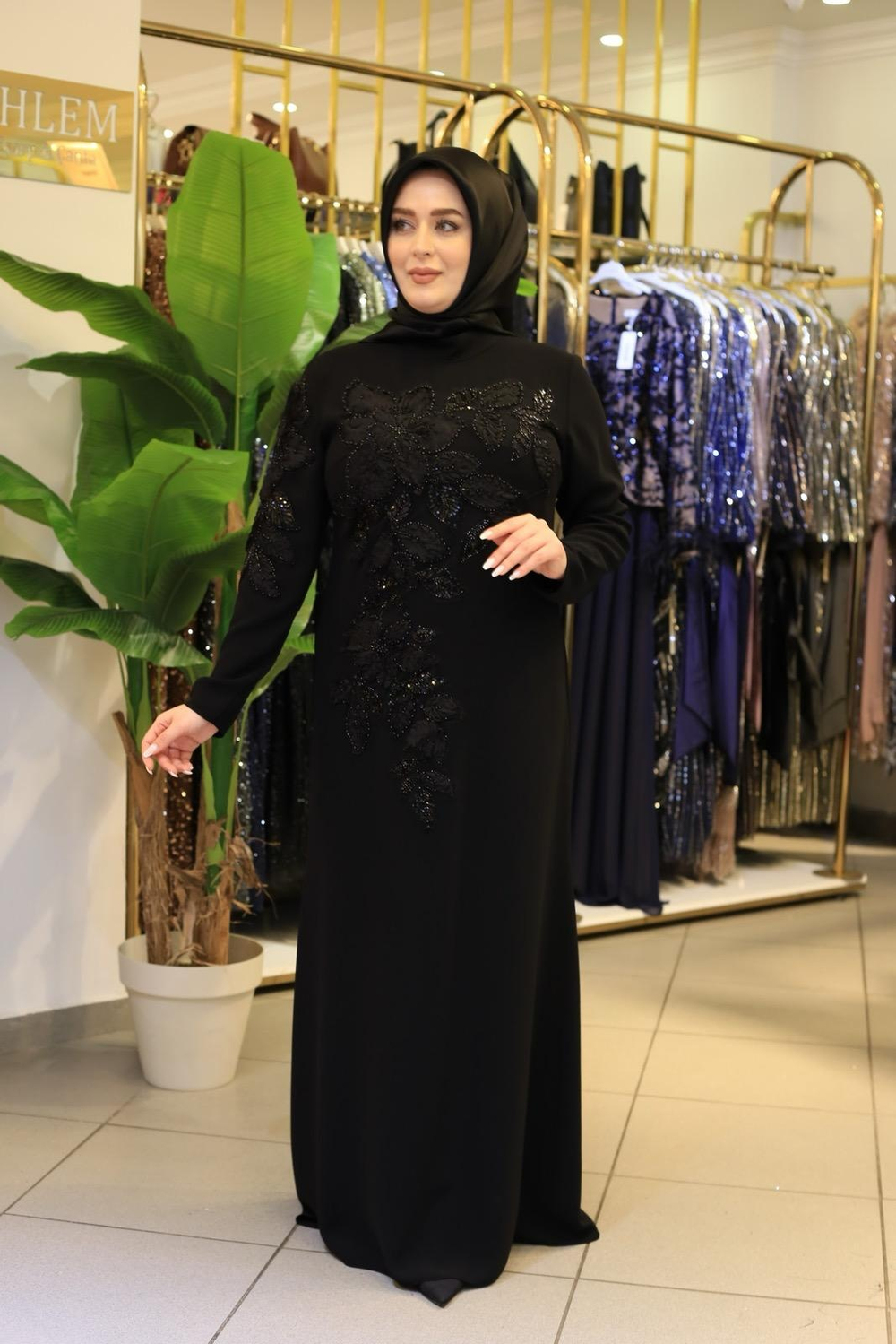 7230 CODE RELIEF BLUMENKLEID