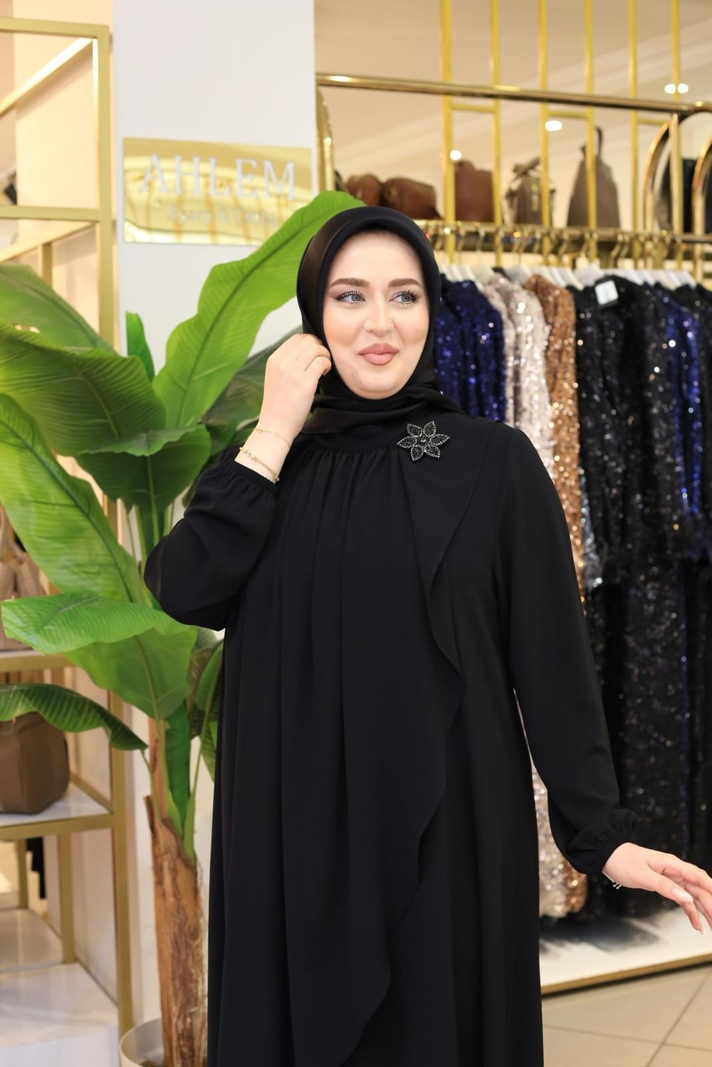 8622 كود فستان برونزي