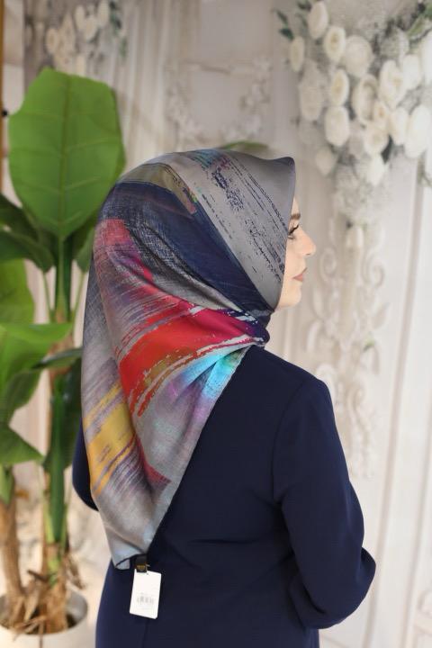 8987701/321 CODE DE LENTREPRISE DESENLİ AKER SAF İPEK EŞARP