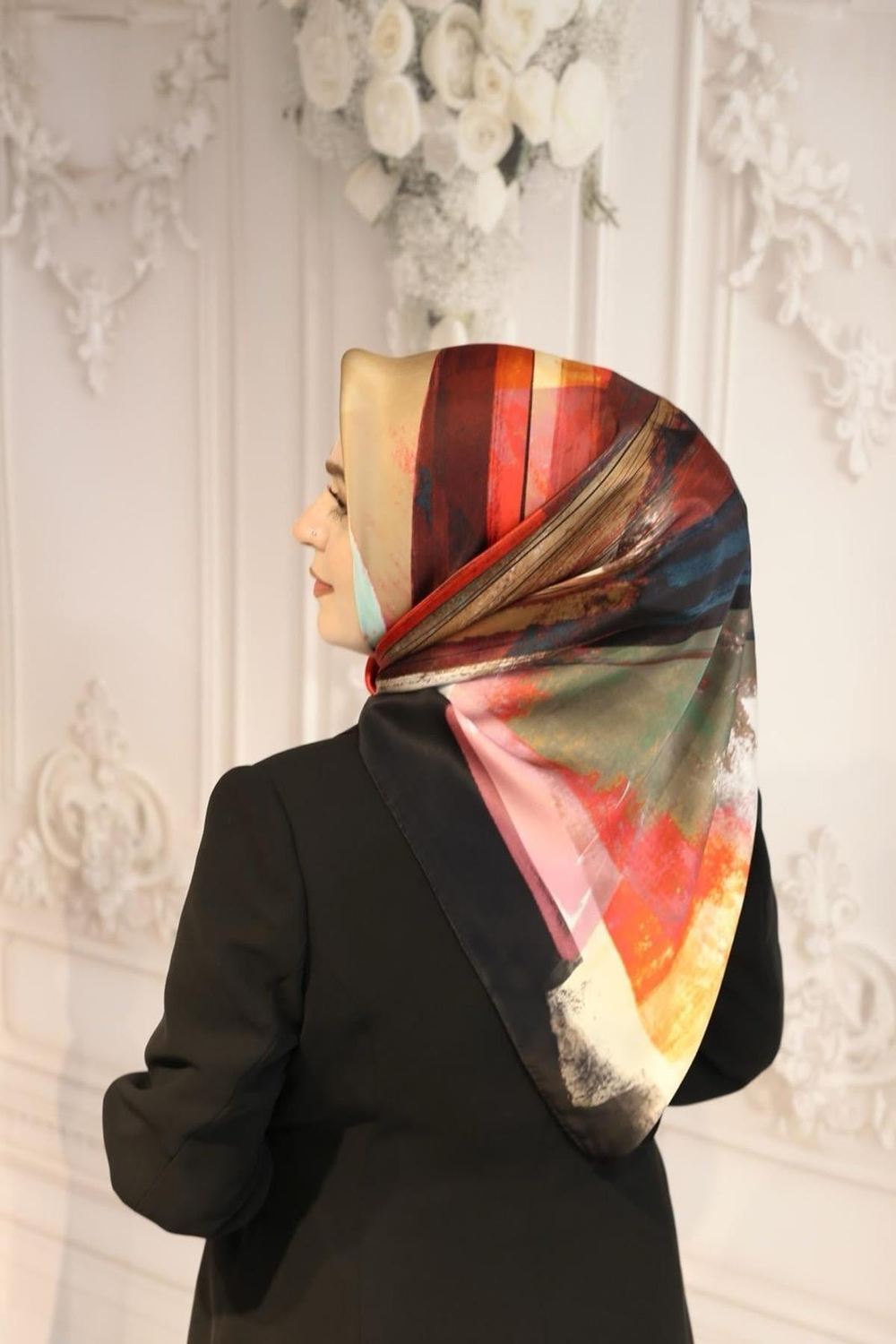 9034701/311 CODE DE LENTREPRISE DESENLİ AKER SAF İPEK EŞARP