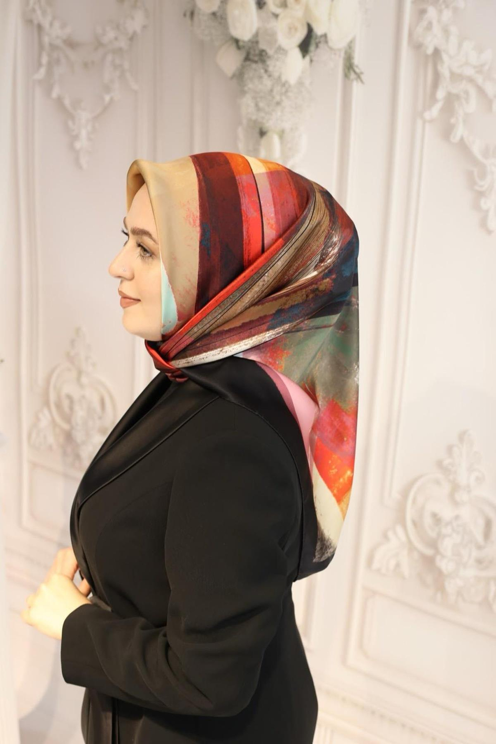 9034701/311 CODE DE LENTREPRISE DESENLİ AKER SAF İPEK EŞARP