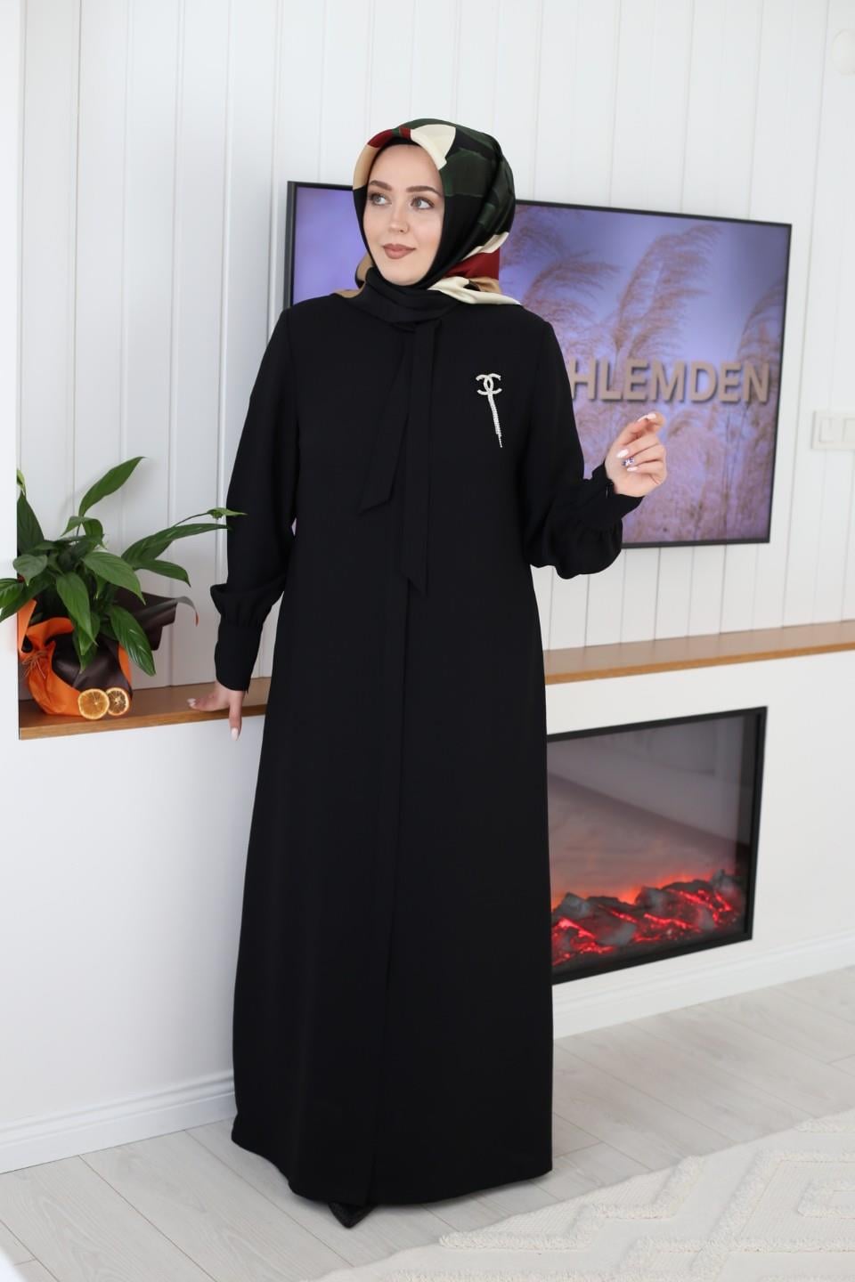 9130 CODE MANSCHETTE ÄRMEL BRONZE ABAYA