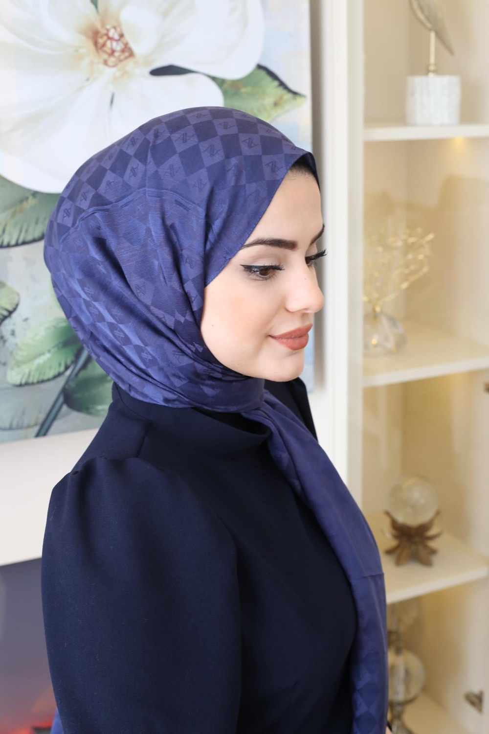 ARMİNE DAMA DESEN PAMUK ŞAL 10077