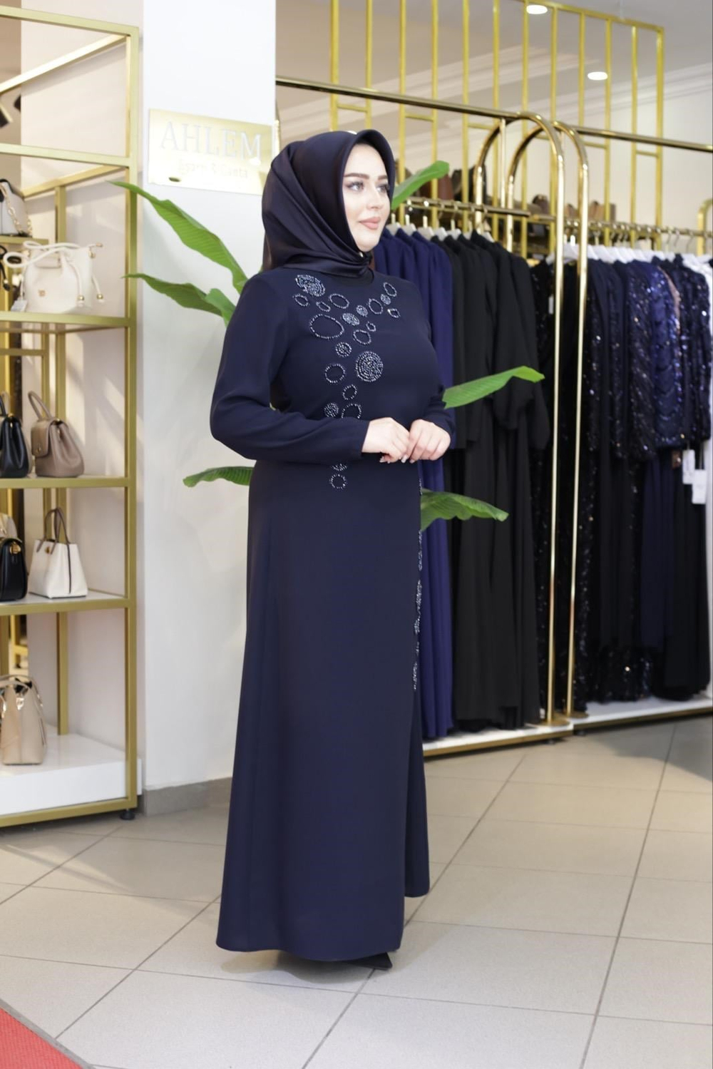 ASU TAŞLI ELBİSE T1299 KOD