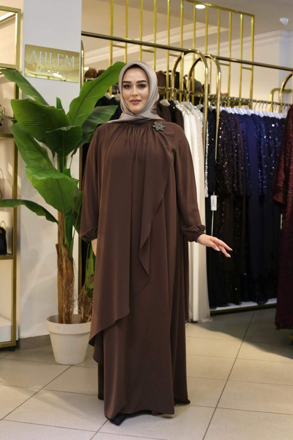 BRONŞLU ELBİSE 8622 KOD