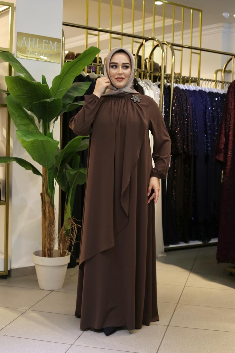 BRONŞLU ELBİSE 8622 KOD
