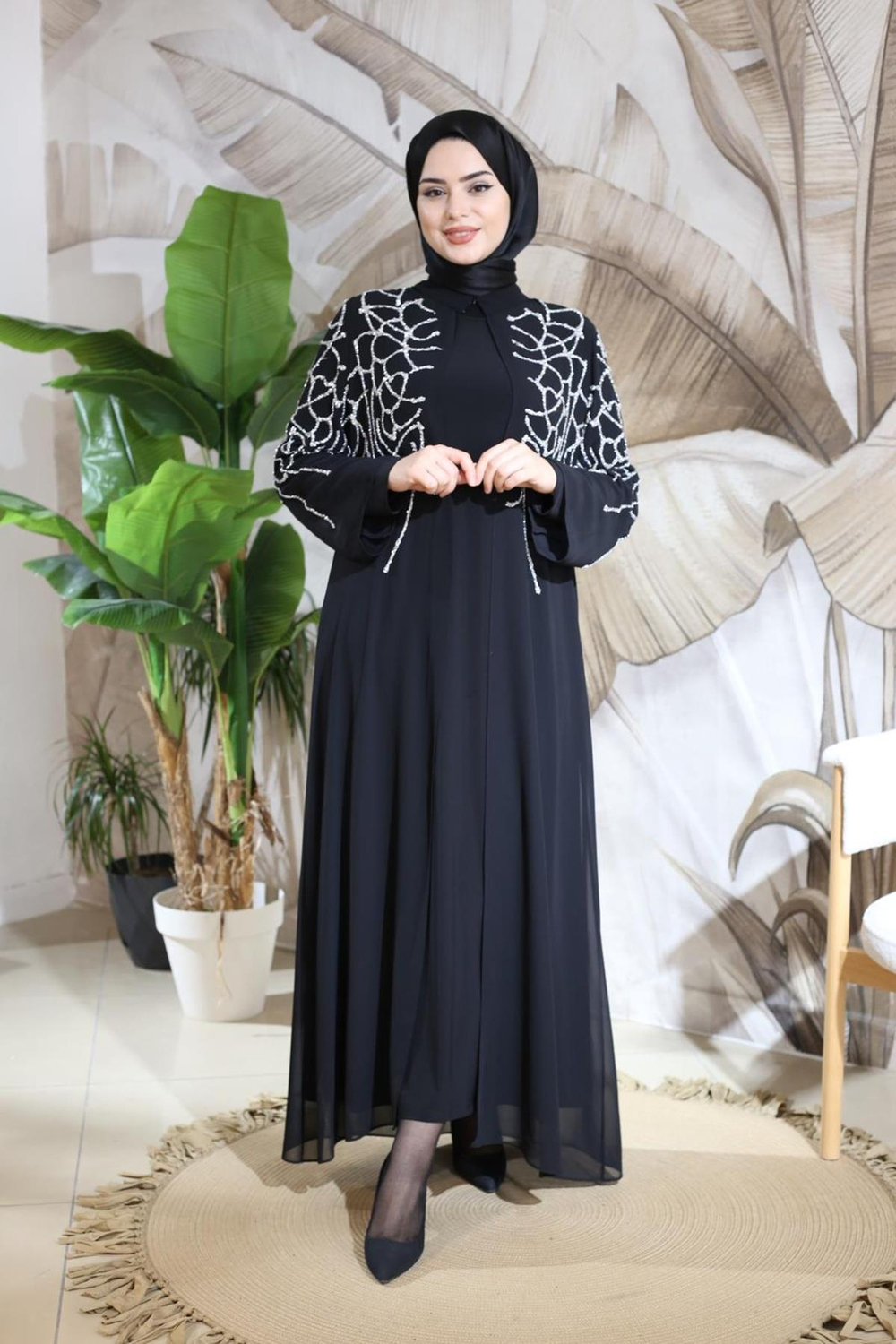 ŞİFON ABAYA TAKIM CNR5037 KOD