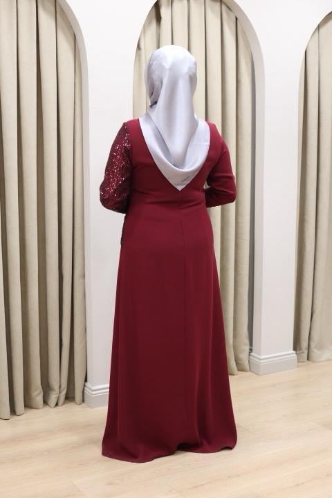 PAYET GARNİLİ ELBİSE CNR5046 KOD