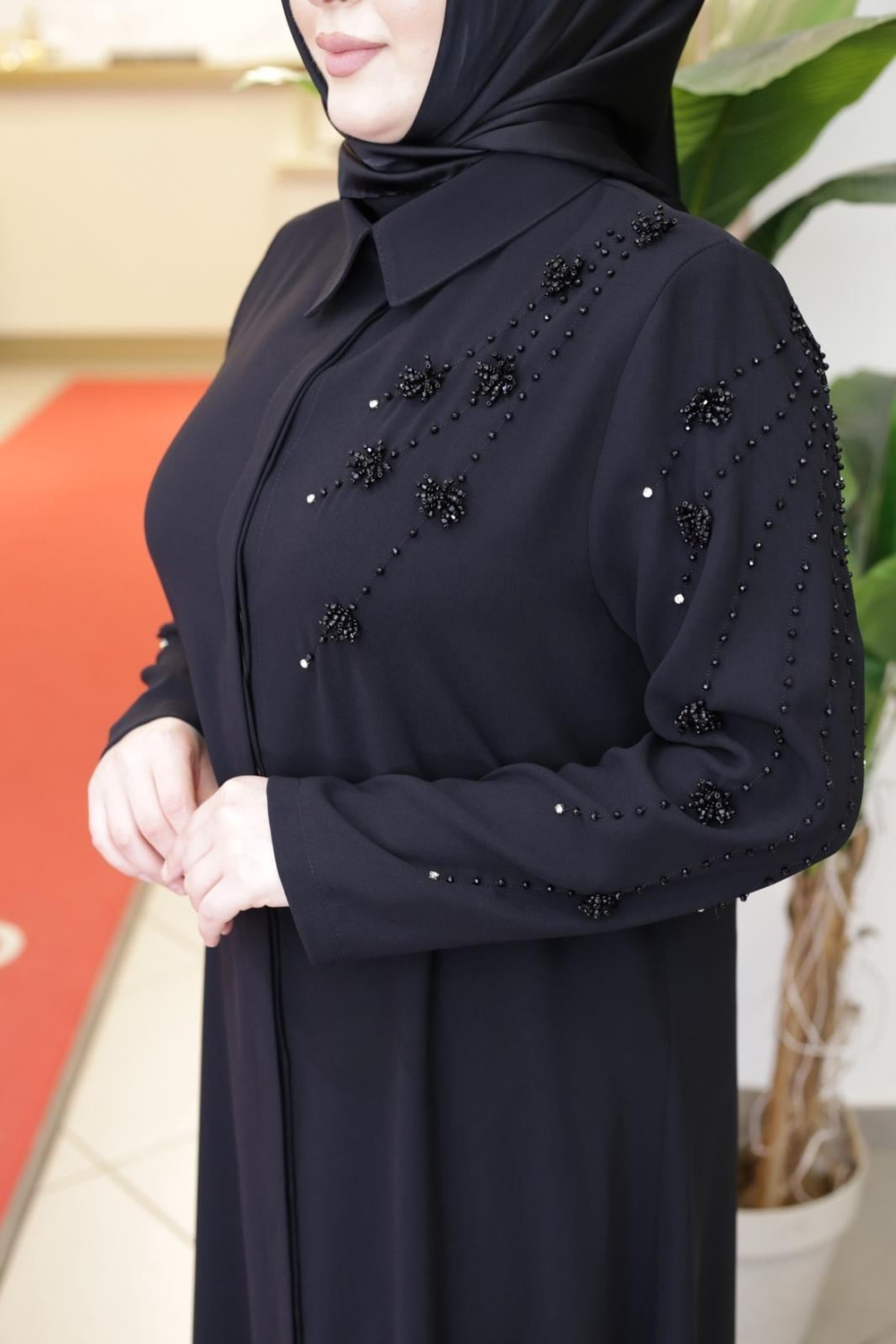 EL İŞLEMELİ TAŞLI TUNİK 7126