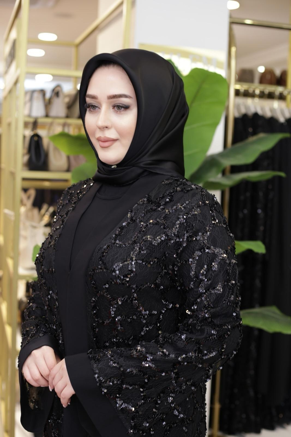 GECE IŞILTISI ABAYA TAKIM 820 KOD