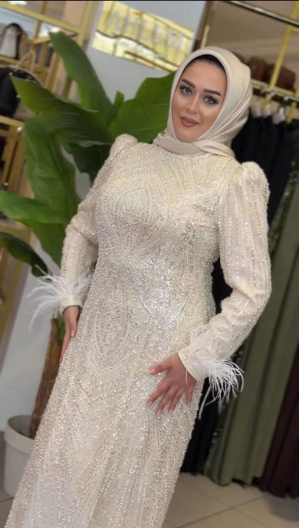 IŞILTILI ABİYE ELBİSE 2003 KOD