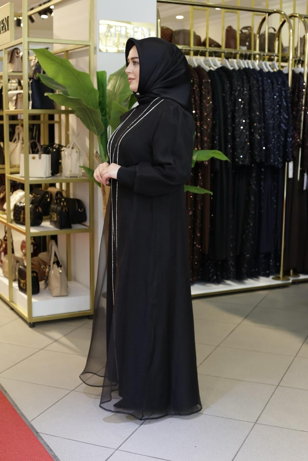 ORGANZE ABAYA TAKIM 5221 KOD