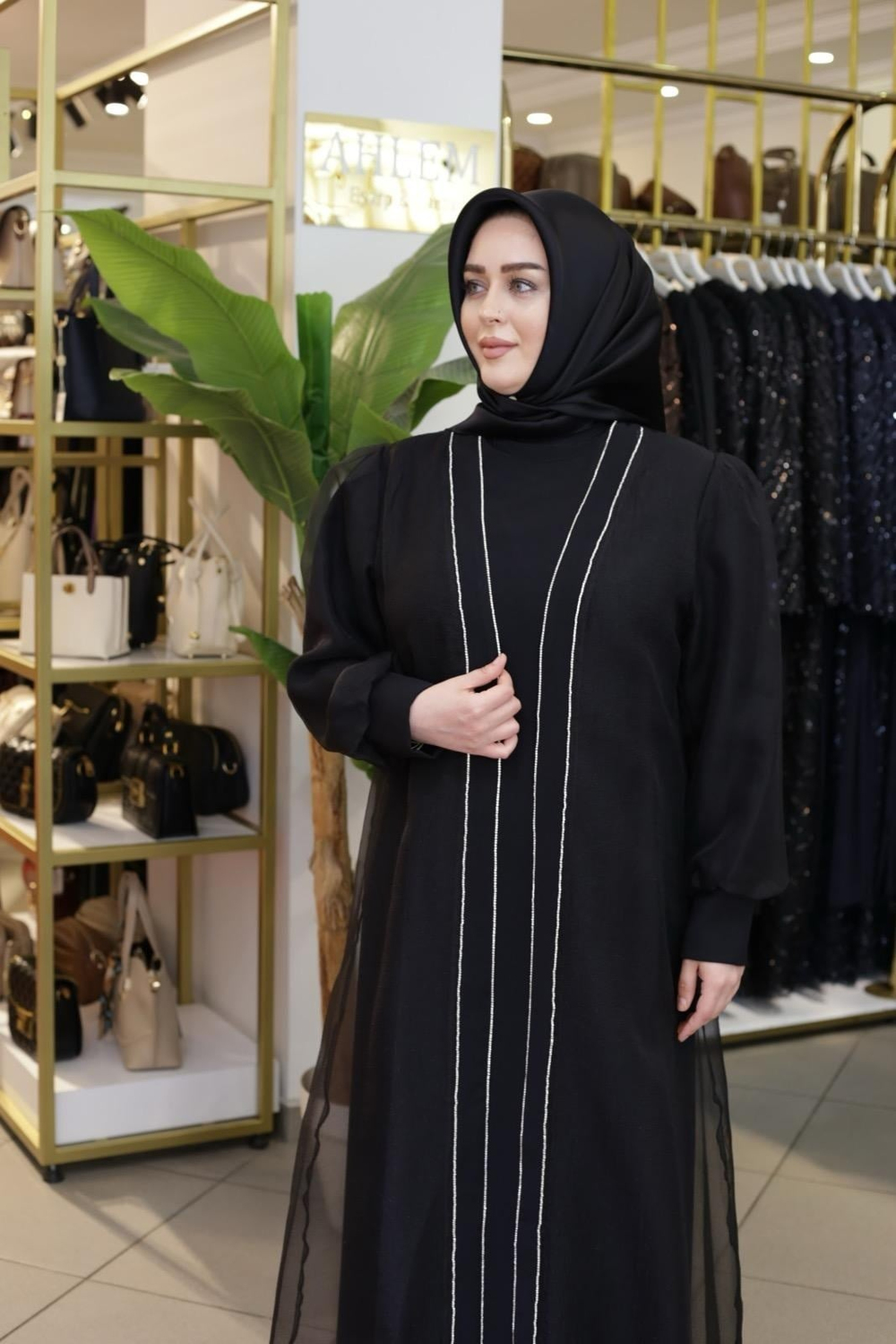 ORGANZE ABAYA TAKIM 5221 KOD