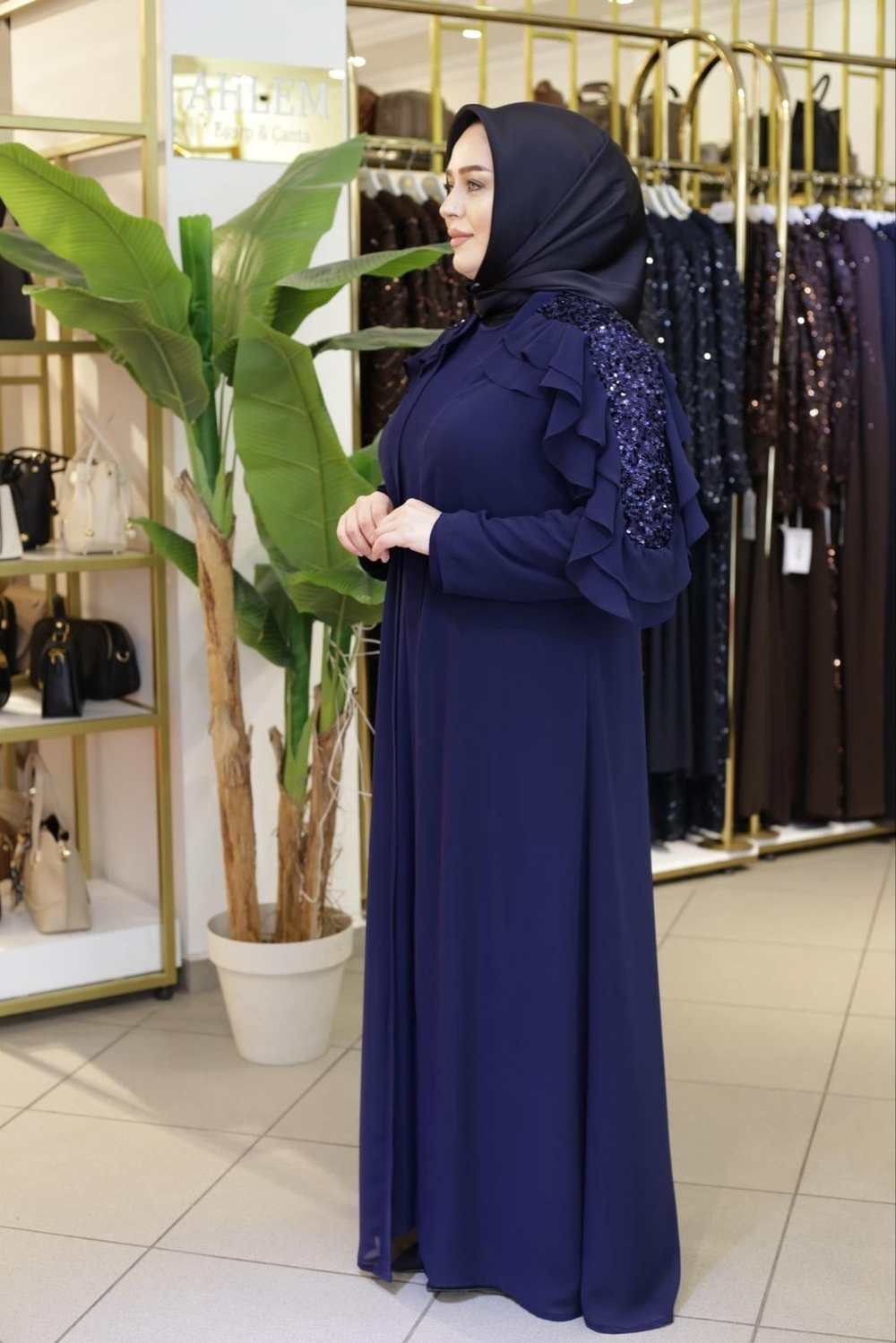 PAYET GARNİLİ ABAYA 2661 KOD