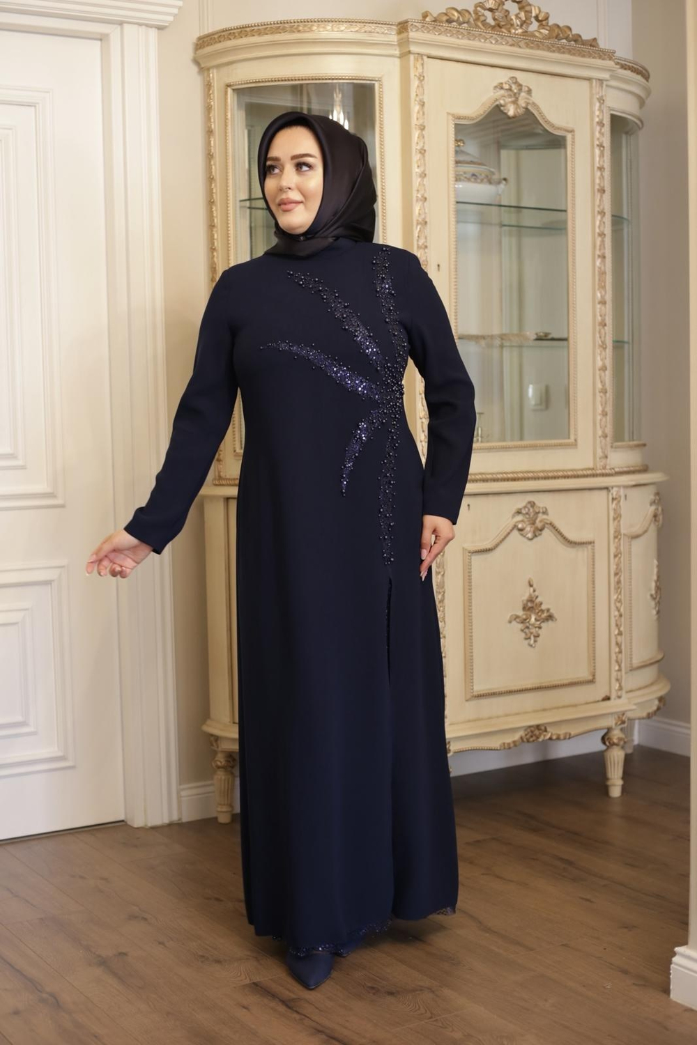 SAFİR IŞILTILI ELBİSE 3404 KOD