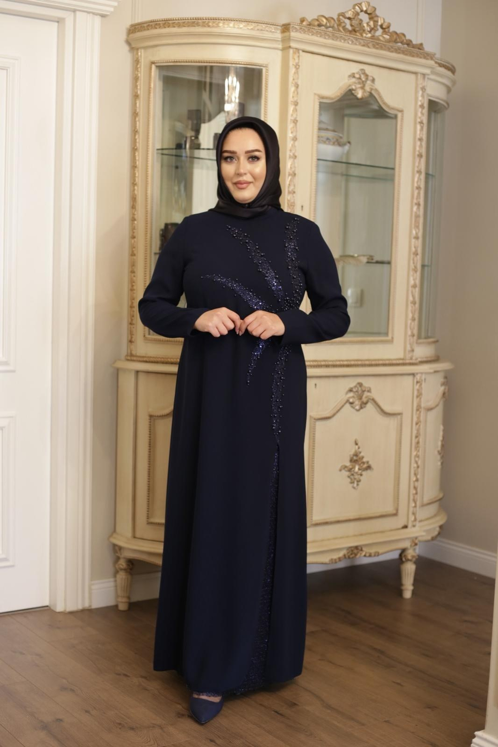 SAFİR IŞILTILI ELBİSE 3404 KOD