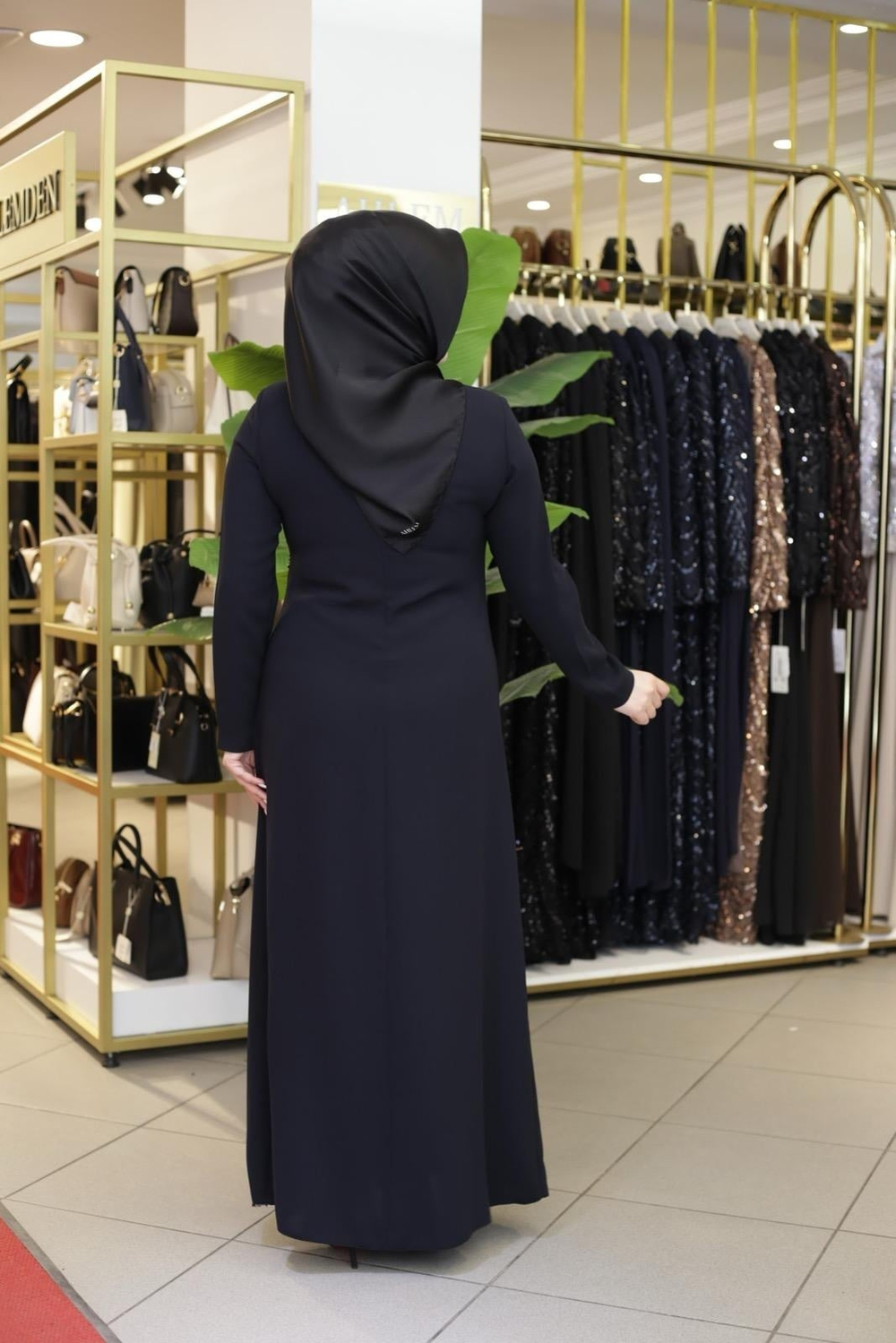 SAFİR IŞILTILI ELBİSE 3404 KOD