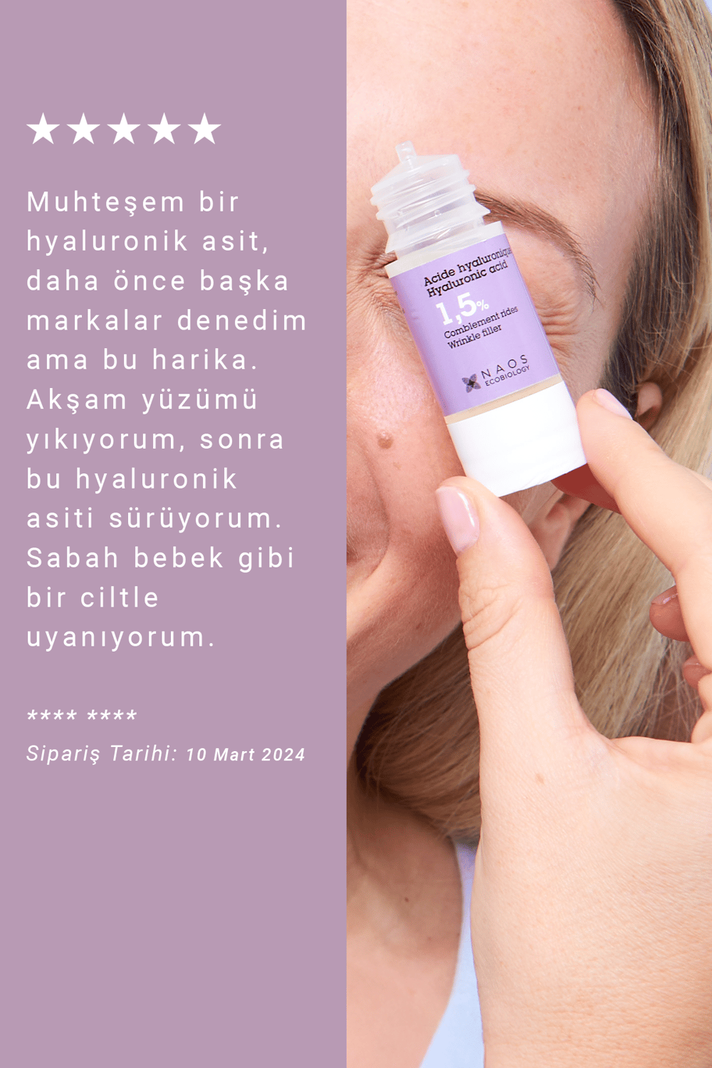 Pure Active Hyaluronik Asit Kırışıklık Karşıtı Saf Konsantre Bakım Serumu 15 ml