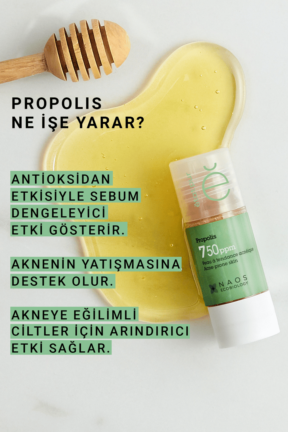 Pure Active Propolis Akne Karşıtı Saf Konsantre Bakım Serumu 15 ml