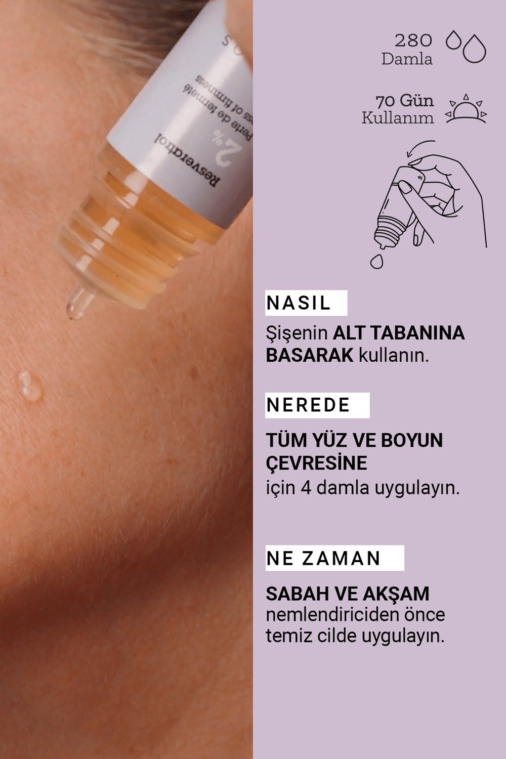 Pure Active Resveratrol Yaşlanma Karşıtı Saf Konsantre Bakım Serumu 15 ml