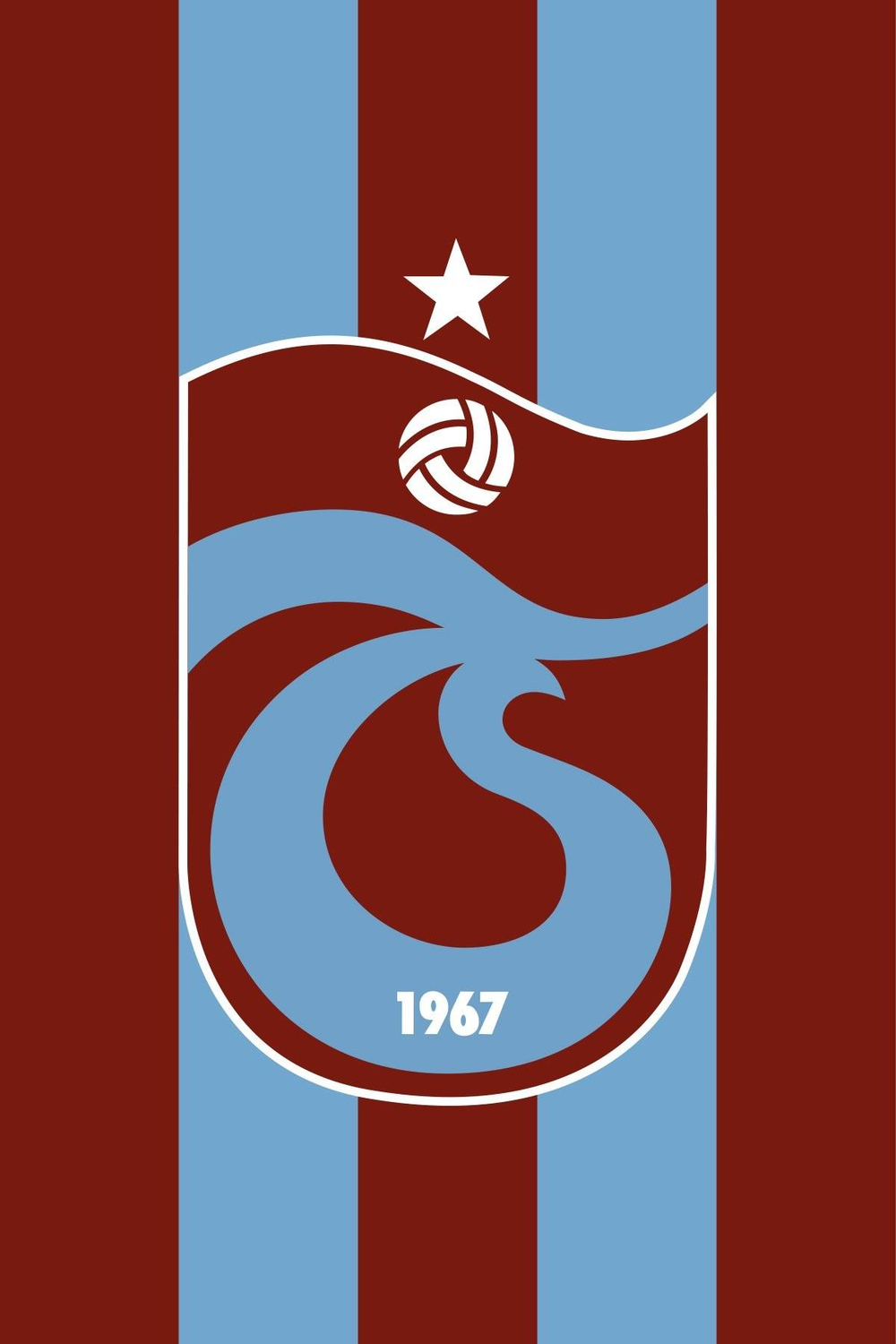 BAYRAK 300*500 ASMALI BORDO MAVİ