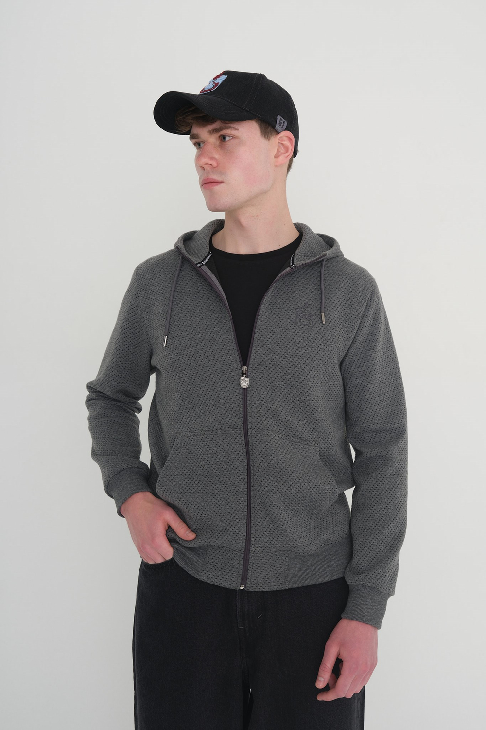 SWEAT FERMUARLI KAPİTONE SIRTI NAKIŞLI