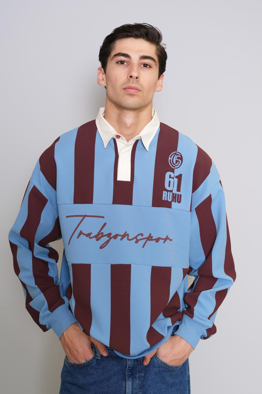SWEAT POLO YAKA ÇİZGİLİ