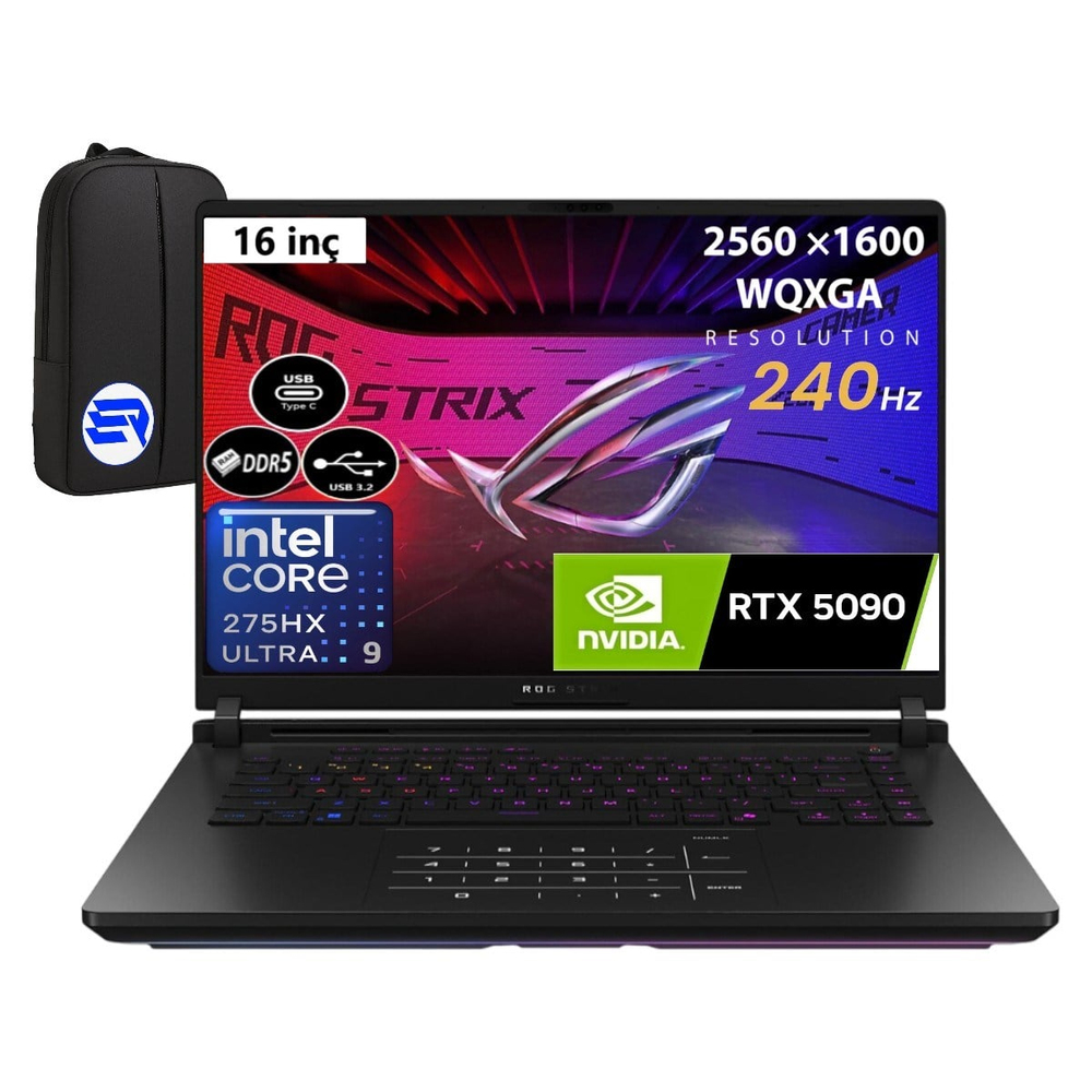 Asus Rog Strix Scar 16 G635LXEP2 Core Ultra 9 275HX 64GB 1tb SSD RTX5090-24GB 175W WIN11 Pro 16