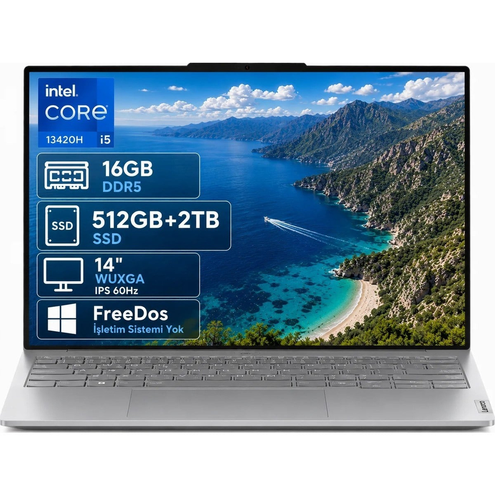 Lenovo Thinkbook 14 21SG00L8TX-02 I5-13420H 16GB Ddr5 512GB+2TB SSD Wuxga 14