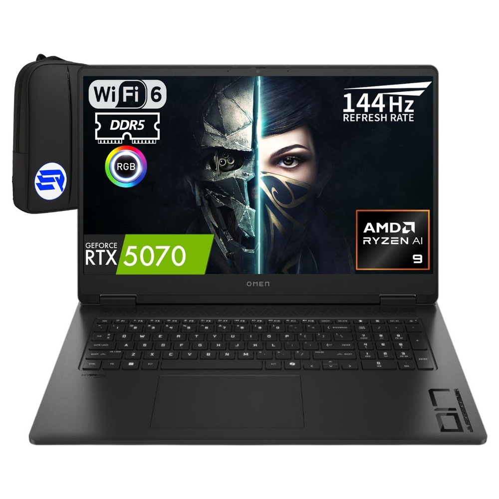 Omen 17-DB1003NT Amd Ryzen Aı 9-365 32GB 2tb SSD RTX5070 17.3'' Fhd Windows 11 Pro 144Hz C67G1EAEP3 + Elektropasaj Çanta