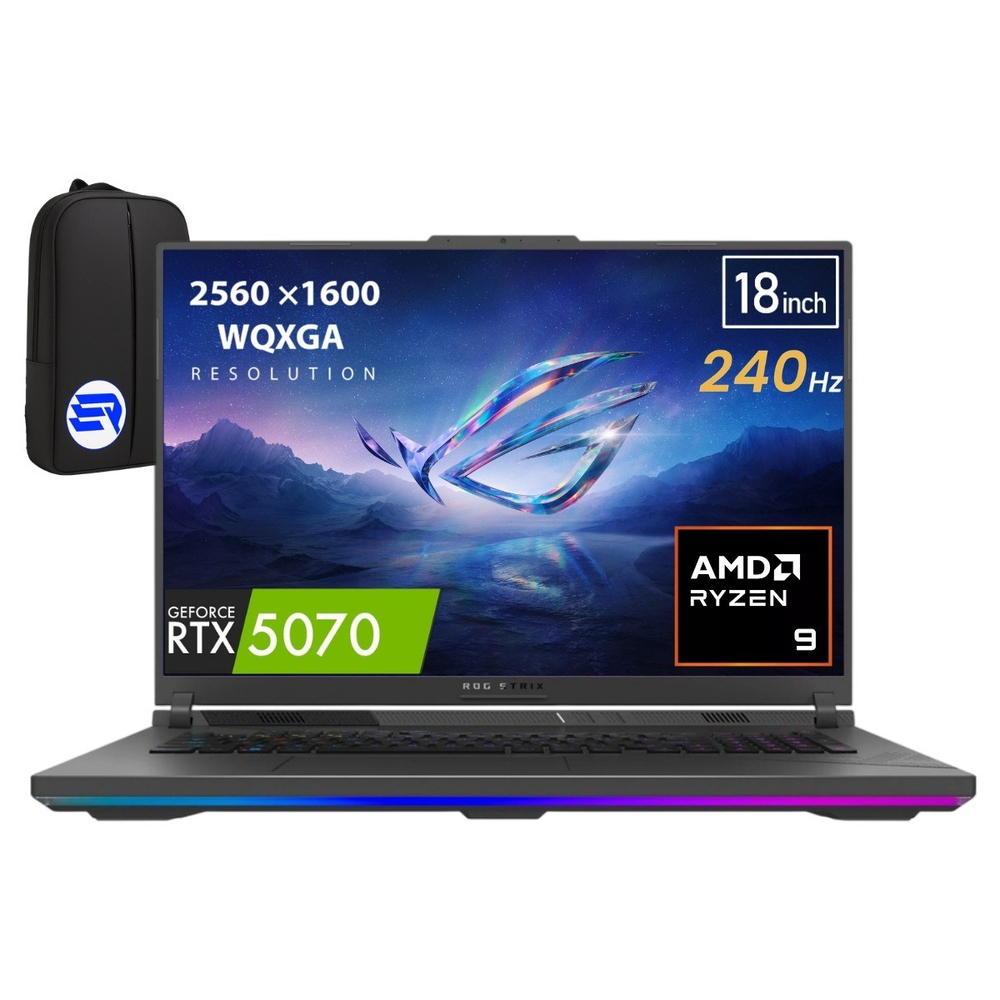 Rog Strix G18 G814PP-S9002EP3 Ryzen 9-8940HX 32GB 2tb SSD RTX5070 115W 18'' Wqxga 240Hz Windows 11 Pro + Elektropasaj Çanta