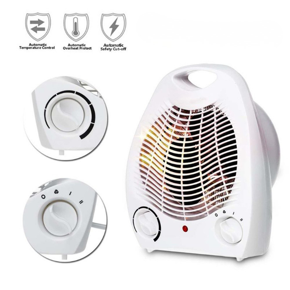 2000W Taşınabilir Mini Fanlı Elektrikli Isıtıcı 3 Kademeli Mod Rüzgar Modu Ve Sıcak Rüzgar Modu