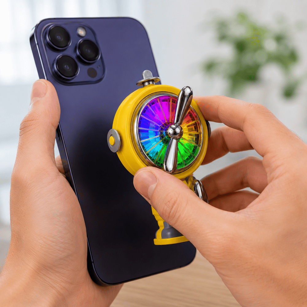 A02 Manyetik Telefon Soğutucu Güçlü Fanlı RGB Aydınlatmalı Type-C Mobil Soğutma Fanı
