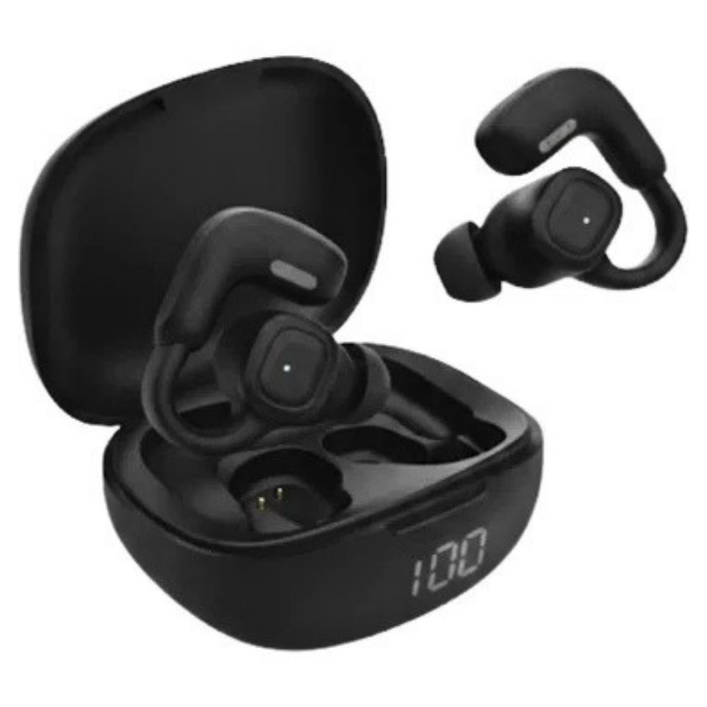 ACB73 Klipsli Kulaklık Kablosuz Açık Kulak Bluetooth Kulaklık OWS Spor Kulaklık LED Dijital Göstergeli Şarj Kutulu Dual Mikrofonlu 5.4 